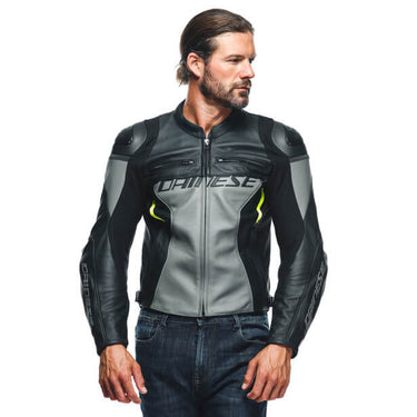 DAINESE RACING 4 FLUO,Giacca Pelle DAINESE